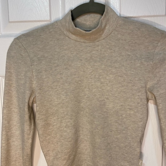 TNA Cropped Mockneck Cream Sweater. Size Small. - Picture 16 of 16